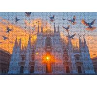 Jigsaw Puzzles for Adults 1000 Architecture 1000 Piece Jigsaw Puzzles for Adults, Challenging Puzzle Educational Game for The Whole for Women Gifts for Men Room Decor Pigeon 30 x 20 in RXPT-7552