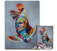 Jigsaw Puzzles for Adults 1000 Arowana Wooden Jigsaw Brain Teaser Game for Teenagers Perfect 1000 PCS(75x50cm)