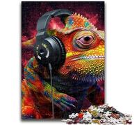 Jigsaw Puzzles for Adults 1000 Art Chameleon 1000 Pieces for Adults,Challenging Family Activity Games DIY Toy for Home Wall Decor Gifts (26x38cm)