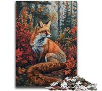 Jigsaw Puzzles for Adults 1000 Art Fox Jigsaw,Stress Reliever Difficult Challenge Suitable for Desktop Decoration (50x75cm)