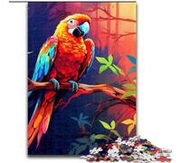 Jigsaw Puzzles for Adults 1000 Art Parrot Made of Wood, Idea, Humorous Artwork, Detailed Artwork 50x75cm Birthday Party for Men Women