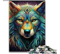Jigsaw Puzzles for Adults 1000 Art Wolf JigsawPuzzle 1000 Pieces for Adults for Teenagers Challenging Toy Games size : 50x75cm