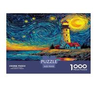 Jigsaw Puzzles for Adults 1000, Artistic Landscape, Challenging Puzzle Game for The Whole for Women, Gifts for Men, Theme:Coastal Lighthouse 70x50cm/1000pcs