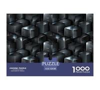 Jigsaw Puzzles for Adults 1000, Artistic Vision, Challenging Puzzle Game for The Whole for Women, Gifts for Men, Theme:Three-dimensional Honeycomb Block 52x38cm/1000pcs