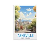 Jigsaw Puzzles for Adults 1000,Asheville North Carolina Posters Puzzles for adults, stimulating puzzles, puzzle game for the whole family for women 38x26cm