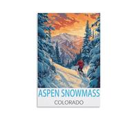 Jigsaw Puzzles for Adults 1000 Aspen Snowmass Colorado 1000 Piece Puzzle Challenging Game for The Whole for Women,Gifts for Men 38x52cm