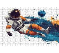 Jigsaw Puzzles for Adults 1000 Astronaut 1000 Piece Jigsaw Puzzles for Adults, Challenging Puzzle Educational Game for The Whole for Women Gifts for Men Room Decor Football 30 x 20 In RXPT-4206