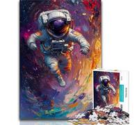 Jigsaw Puzzles for Adults 1000 Astronaut Art 1000 Pieces for Adults,Learning Educational Toys Family Games Gifts for Friends And Family (size 75x50cm)