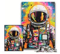Jigsaw Puzzles for Adults 1000 Astronaut Graffiti Jigsaw Puzzle 1000 Pieces Challenging Brain Teaser for Teenagers, Perfect for Home Decor Or Gift Size 50x75cm