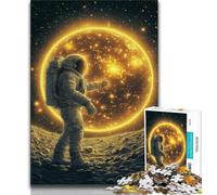 Jigsaw Puzzles for Adults 1000 Astronaut in Outer Space Puzzles for Teenagers,is Ideal As Gifts for The Whole Family for Age 14+ (size 38x26cm)