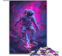 Jigsaw Puzzles for Adults 1000 Astronauts Jigsaw Puzzle Made of Wood,for Teenager & Family Fun, 1000pcs(50x75cm)