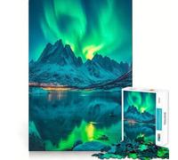 Jigsaw Puzzles for Adults 1000 Aurora Perfect Cut Fun Mind Exercise Toy Peaceful Play Fun Birthday Fun Gift (38x52cm)