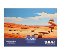 Jigsaw Puzzles for Adults 1000 Autumn Landscape with Hay Bales Jigsaws for Adults Relaxing Games Stress Reliever Challenging To Complete 70x50cm/1000pcs