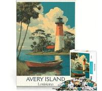jigsaw puzzles for adults 1000 Avery Island, LA Poster | But Fun And Humorous educational challenge Unique gifts for birthday and Christmas 38x52cm