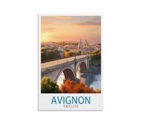 Jigsaw Puzzles for Adults 1000，Avignon Vaucluse Posters Puzzles for Adults, Challenging Puzzles, Puzzle Game for The Whole for Women,Gifts for Men, 52x38cm