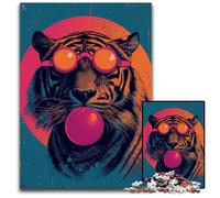 Jigsaw Puzzles for Adults 1000 Awesome TigerImpossible Jigsaw Puzzles for Adults for Home Decor Ideal Christmas & New Year Gift for Teenagers 1000 PCS(38x26cm)