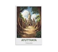 Jigsaw Puzzles for Adults 1000 Ayutthaya Thailand 1000 Piece Puzzle Challenging Game for The Whole for Women,Gifts for Men 26x38cm