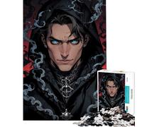 Jigsaw Puzzles for Adults 1000 Azure Shadows︰ The Frost Necromancer Challenging To Complete Learning Educational DIY Toys for 14+ Puzzle Game Offered (50x75cm)