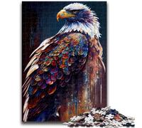 Jigsaw Puzzles for Adults 1000 Bald Eagle Ink Painting Educational Game Challenge Toy Wall Decoration Unique Birthday And Xmas Gifts 38x26cm