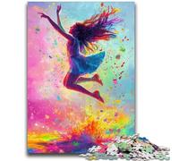 Jigsaw Puzzles for Adults 1000 Ballet Dancer Oil Painting Educational Games Home Decoration Birthday Present, Gifts for Age 14+ 50x75cm