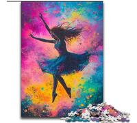 Jigsaw Puzzles for Adults 1000 Ballet Dancer Oil Painting, Suitable for Ages 14 And Up Home Educational Games DIY Toys Artwork Gift (Size 26x38cm)