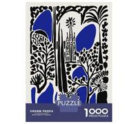 Jigsaw Puzzles for Adults 1000 Barcelona Architecture Abstract Art Adult Jigsaw Puzzle Toy Wall Decor Difficult Challenge Educational Challenge 70x50cm/1000pcs