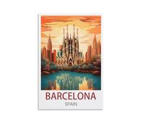Jigsaw Puzzles for Adults 1000，Barcelona Spain JigsawPuzzle 1000 Pieces for Adults Challenging Puzzle Games 52x38cm