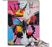 Jigsaw Puzzles for Adults 1000 Basquiat Style Butterfly, Suitable for People Aged 14 And Above Challenging To Complete But Fun And Humorous Great Gift (Size 50x75cm)