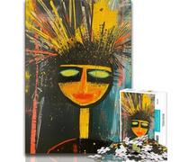Jigsaw Puzzles for Adults 1000 Basquiat Style,Help The Brain Exercise Addictive Toys to Cultivate Patience Artists Collection,Fine Art (38x26cm)