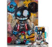 Jigsaw Puzzles for Adults 1000 Basquiat Style Puzzles for Teenagers,Challenging Game for Is Ideal As A Gift for The Whole Family 75x50cm
