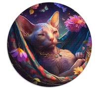 Jigsaw Puzzles for Adults 1000 Beautiful Hairless Cat 1000 Piece Jigsaw Puzzles for Adults for Mother'S Day,Birthdays,Christmas (Size 67.5x67.5cm)