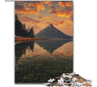 Jigsaw Puzzles for Adults 1000 Beautiful Mountains And Lakes, for Ages 14 And over Each Piece Is Unique - Fun And Challenging Game for The Whole Family Good Gift (Size 26x38cm)
