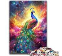 Jigsaw Puzzles for Adults 1000 Beautiful Peacock Educational Games Home Decoration Educational Game for Birthday, Chrismas 50x75cm