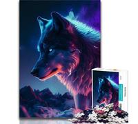 Jigsaw Puzzles for Adults 1000 Beautiful Wolf 1000 Pieces for Adults,Fun Games Every Piece Is Unique - Challenging Family Fun Game (size 75x50cm)