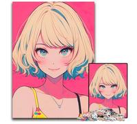 Jigsaw Puzzles for Adults 1000 Beautiful Woman Anime Wooden Jigsaw Puzzles for Adults Home Activity for Holidays Birthdays And Family Game Nights 1000 PCS(75x50cm)