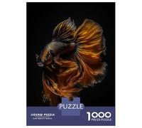 Jigsaw Puzzles for Adults 1000 Betta Fish Gold Balck Puzzles for Adults DIY Toys Pattern Assembly Gifts for Friends And Family 70x50cm/1000pcs