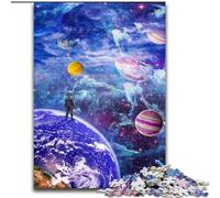 Jigsaw Puzzles for Adults 1000 Beyond Our World Made of Wood, for Ages 14+ 50x75cm Educational Toy for Teenagers, Home Office Decor