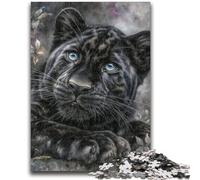 Jigsaw Puzzles for Adults 1000 Black And White Leopard Family Game Stress Reliever Difficult Challenge Secret Santa Gifts 26x38cm