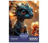 Jigsaw Puzzles for Adults 1000 Black Baby Dragon Jigsaws for Adults Family Games Staycation Kill Time Gifts for Friends And Family 52x38cm/1000pcs