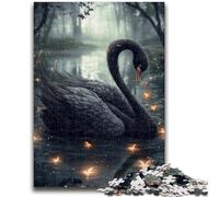Jigsaw Puzzles for Adults 1000 Black Swan Adult Jigsaw,learning Educational Is Ideal As A Gift for The Whole Family (26x38cm)