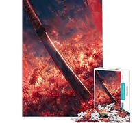 Jigsaw Puzzles for Adults 1000 Blade of The Spider Lilies Relaxing Games Brain Intelligence Challenge Addictive Toys Great Gifts Family Activities (Size 50x75cm)