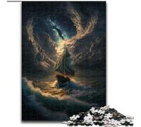 Jigsaw Puzzles for Adults 1000 Boat at Sea, Family Entertainment Toys Is Ideal As Gifts for The Whole Family for 14+ (Size 26x38cm)