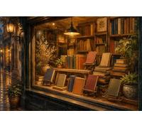 Jigsaw puzzles for adults 1000 Bookshop Window Wooden Puzzle