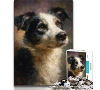 Jigsaw Puzzles for Adults 1000 Border Collie 1000 Piece Jigsaw,Learning Educational Toys Family Games Unique Birthday And Gifts 38x26cm