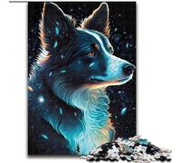 Jigsaw Puzzles for Adults 1000 Border Collie Dog Puzzle Brain Teaser Game for Teenagers, for Family Game Night (size : 26x38cm)