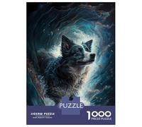 Jigsaw Puzzles for Adults 1000 Border Collie Dog Puzzle for Adults Anti-Stress Toys Improve Memory Gifts for Friends And Family 38x26cm/1000pcs