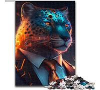 Jigsaw Puzzles for Adults 1000 Boss Leopard Puzzles 1000 Pieces for Adults for Teenager & Family Fun, size : 26x38cm