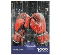 Jigsaw Puzzles for Adults 1000 Boxing Gloves Wall Art Jigsaw for Adults Relaxing Games Presents for Women Challenging To Complete 38x26cm/1000pcs