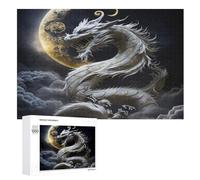 Jigsaw Puzzles for Adults 1000, Brave Dragon, Educational Toy Good Puzzle Gift for Kids, Home Decor （75×50cm）