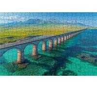 Jigsaw Puzzles for Adults 1000 Bridge 1000 Piece Jigsaw Puzzles for Adults, Challenging Puzzle Educational Game for The Whole for Women Gifts for Men Room Decor Landscape 30 x 20 Inches RXPT-7576